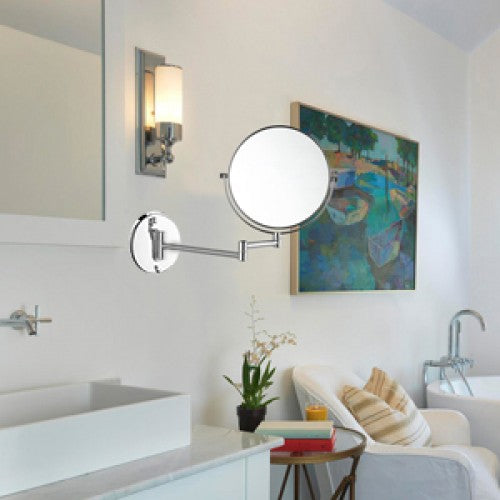 Electric Magnifying Mirror Wall-Mount Chrome - Image 3