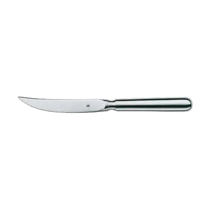 Chrome steak knife with handle