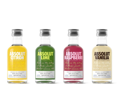 Absolut Vodka Flavour Mix Gift Pack 50ml x 4