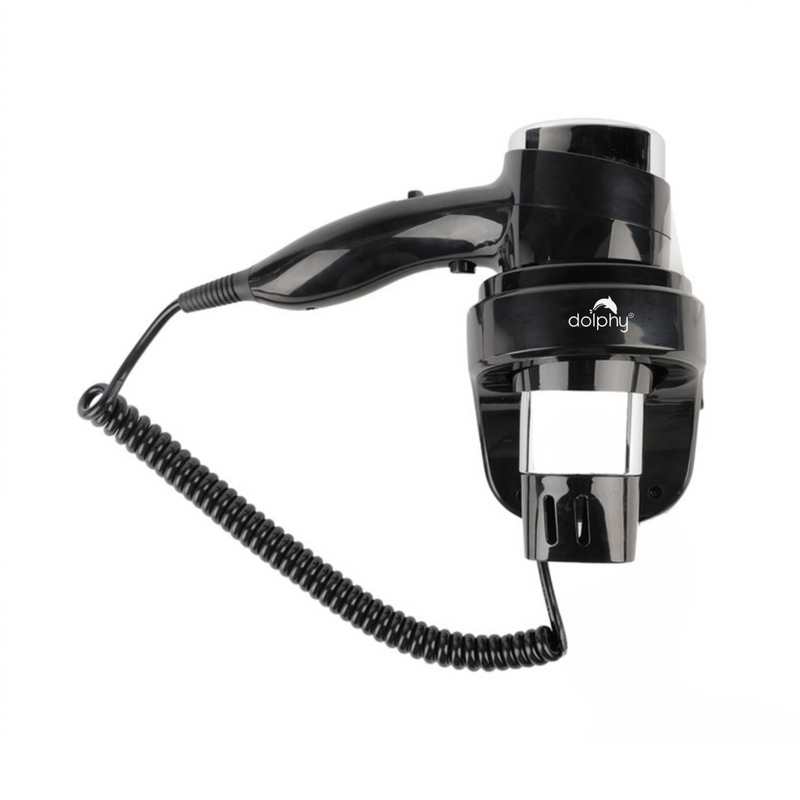 Wall-Mount Hair Dryer 1600 - Black