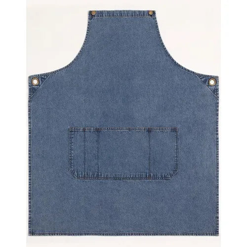 Denim Bib Apron Light Blue