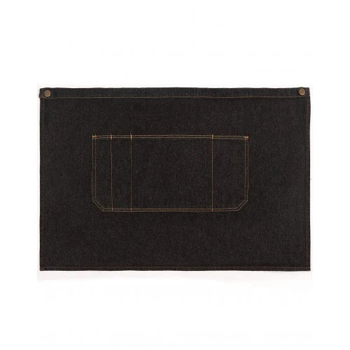 Half Denim Apron Black