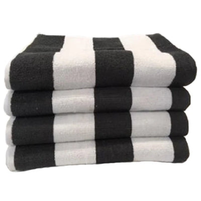 Beach Hut Pool Towel – Charcoal