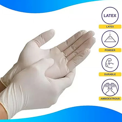 Latex Disposable Gloves (Large) - Image 2