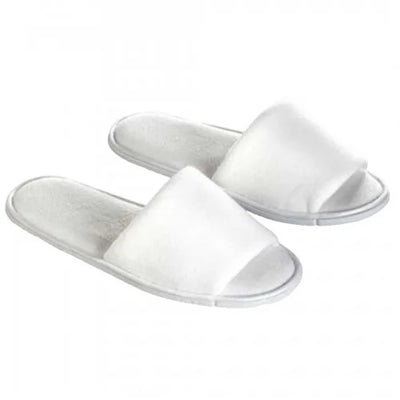 Open Toe Poly Velvet Slippers x 100