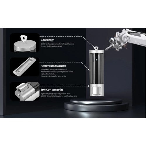 Single Transparent Soap Dispenser - Image 3