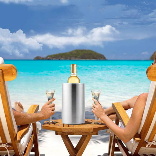 Stainless Steel Insulated Wine Cooler - Image 2