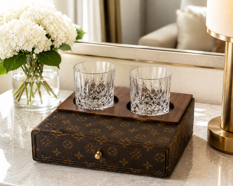 Zahara Gold Amenity Tray