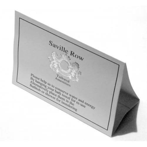 Saville Row Environmental Card