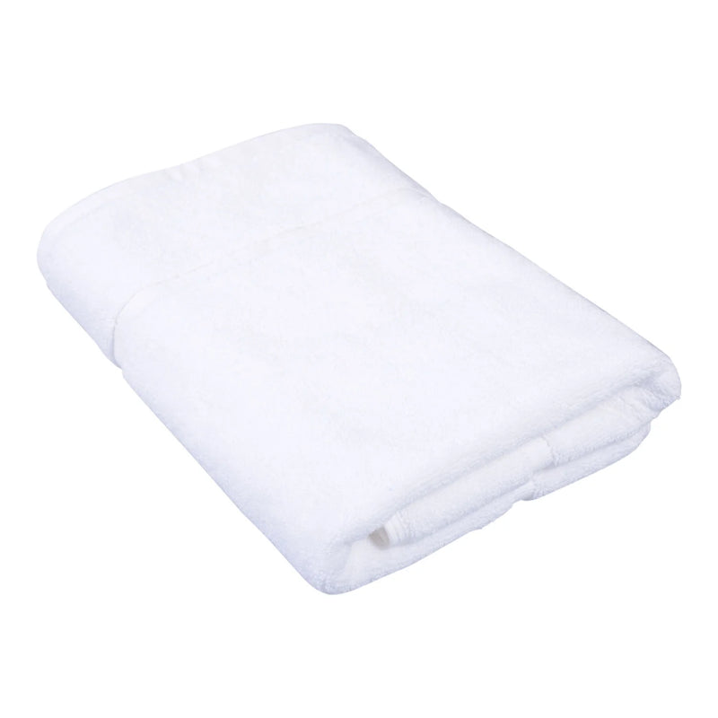 Soft white pearl bath mat with a simple design, providing comfort and absorbency for bathroom use.