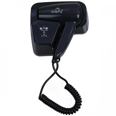 Black Wall Mounted hair dryer