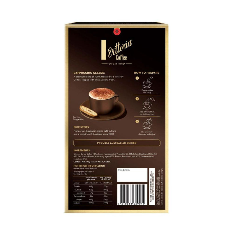 Cappuccino Classic Coffee Sachets x 8 - Image 3