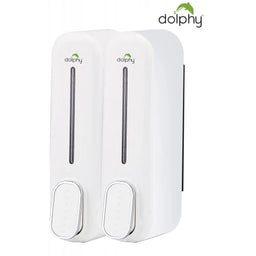 Twin White Shower Dispenser