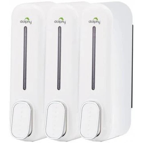 Triple White Shower Dispenser