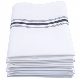 Restaurant Napkin White with Black Stripes - Image 4