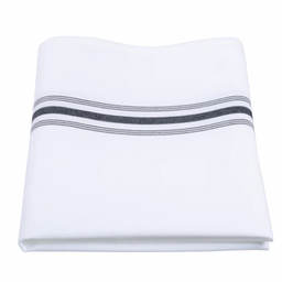 Restaurant Napkin White with Black Stripes - Image 2