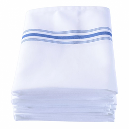 Bistro Napkin White with Royal Blue Stripes - Image 4