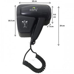 Black Wall Mounted hair dryer - Image 3