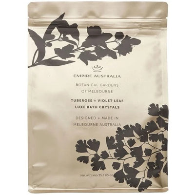 Tuberose and Violet Bath Salts 1Kg + FREE Body Loofa
