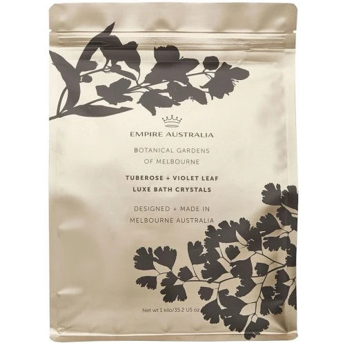 Tuberose and Violet Bath Salts 1Kg + FREE Body Loofa
