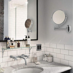 Electric Magnifying Mirror Wall-Mount Chrome - Image 2