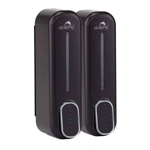 Twin Black Shower Dispenser