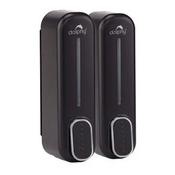 Twin Black Shower Dispenser