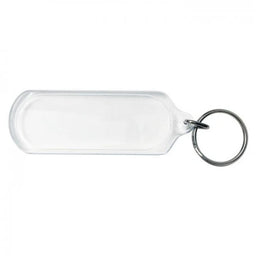 Long Oblong Key Tag with Ring