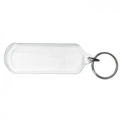 Long Oblong Key Tag with Ring