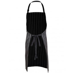 Bib Stripe Apron Black - Image 3