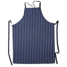 Bib Stripe Apron Navy