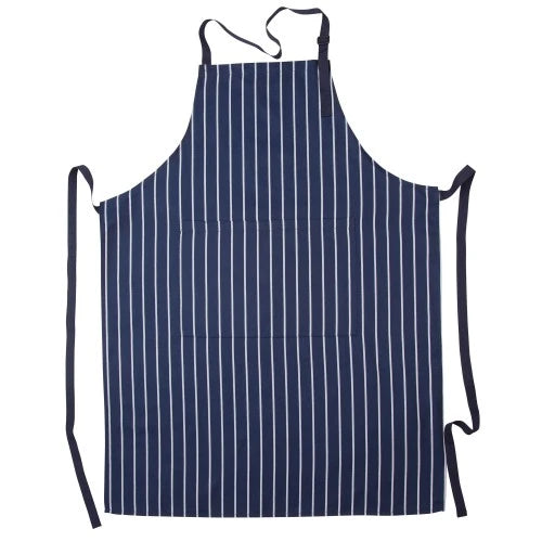Bib Stripe Apron Navy