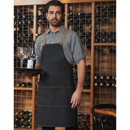 Denim Bib Apron Light Blue - Image 2