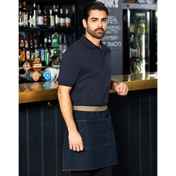 Half Denim Apron Black - Image 2