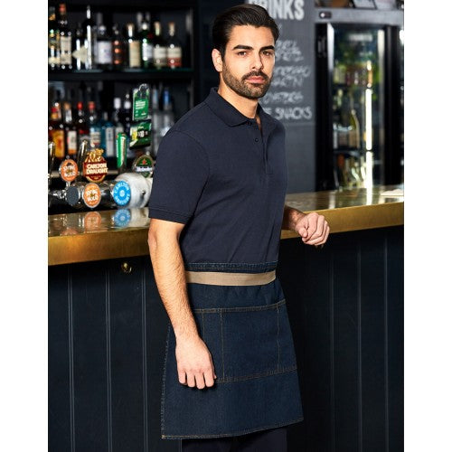 Half Denim Apron Black - Image 2