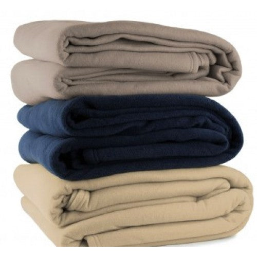 Queen (Double) Polar Fleece - Navy - Image 4