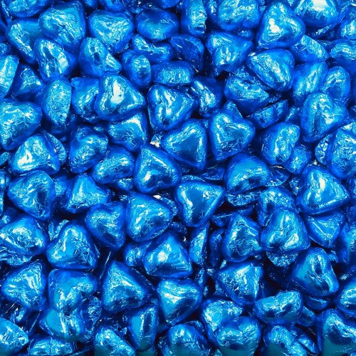 Blue Chocolate Hearts 1kg - Image 2