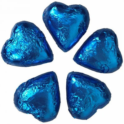 Blue Chocolate Hearts 1kg