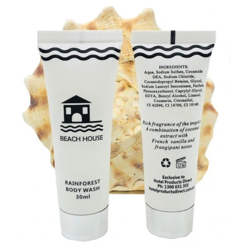 Beach House Rainforest Body Wash 30ml x 50