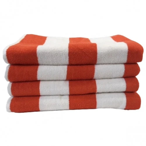 Beach Hut Pool Towel – Orange