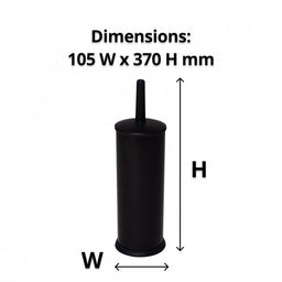 Black Powder Coated Toilet Brush - Image 2