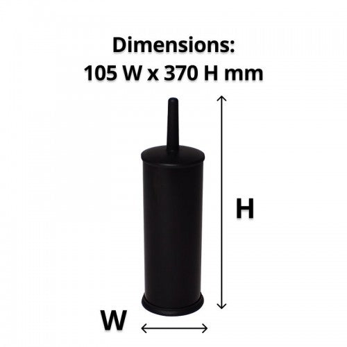 Black Powder Coated Toilet Brush - Image 2