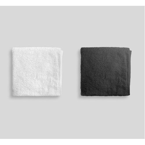 Blank-black-and-white-folded-soft-beach-towel
