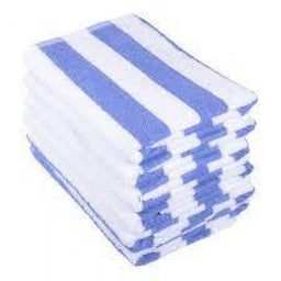 Blue Stripe Pool Towel - Image 2