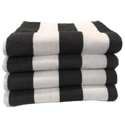 Beach Hut Pool Towel – Charcoal