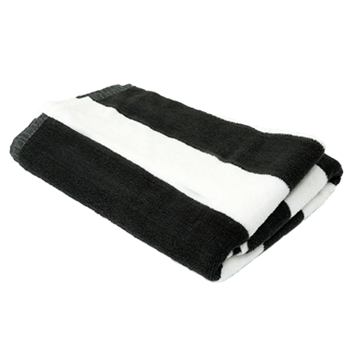 Beach Hut Pool Towel - Charcoal - Image 2