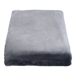 Gray hotel fleece blanket 