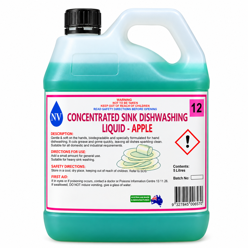 Concentrated Dishwashing Liquid – Apple 5L Refill