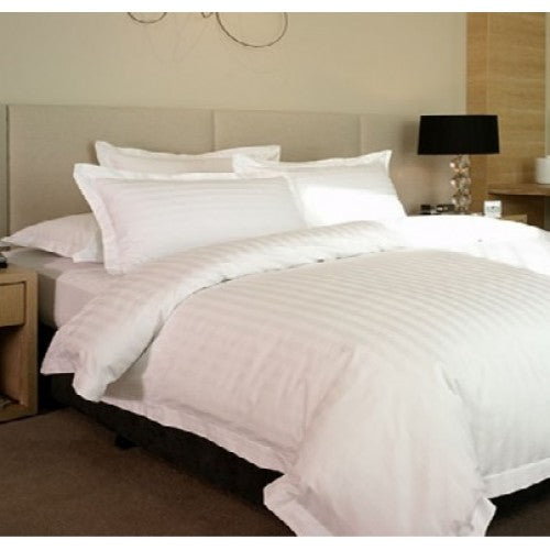 Satin Stripe King Bed Duvet Set - Image 3