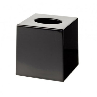Cube Matt Black Tissue Box